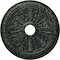 Ekena Millwork Bristol Medallion (Canopies up to 3 7/8"), 23 1/2"OD x 3 7/8"ID x 1"P, Painted Turtle Crackle CM23BIPTC - alternate 1